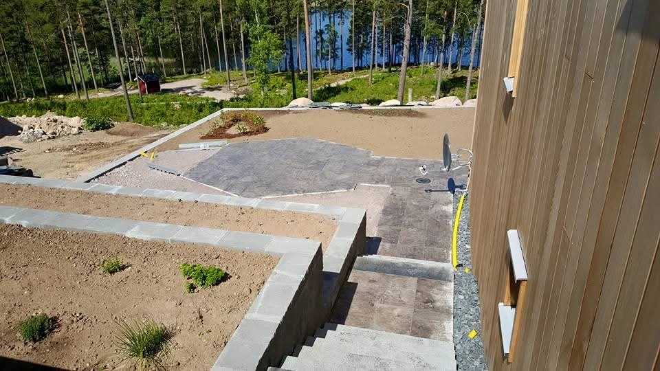 Trallgolv och altanbygge